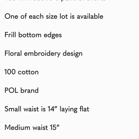 POL updated photos  embroidery design denim shorts - Picture 4 of 9